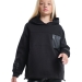 Худи для девочек Mini Maxi, модель 8040, цвет черный