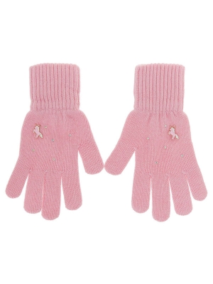 Перчатки для девочки Надюша, Миалт розовый, весна-осень