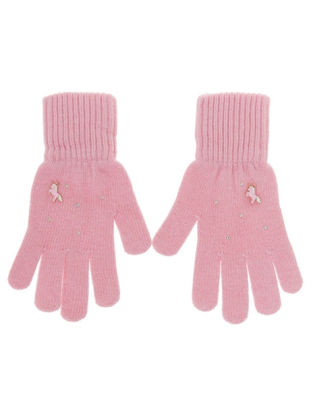 Перчатки для девочки Надюша, Миалт розовый, весна-осень - Перчатки