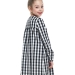 Платье для девочек Mini Maxi, модель 4857, цвет черный/белый/клетка