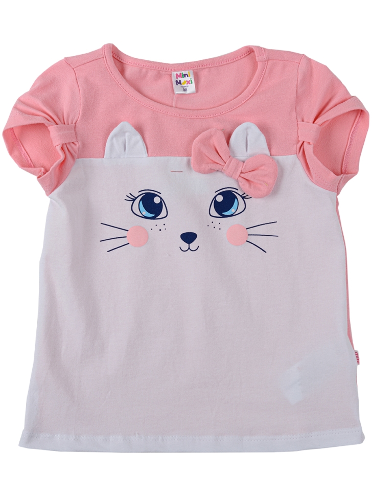 Футболка для девочек Mini Maxi, модель 4493, цвет розовый - Футболки для девочек