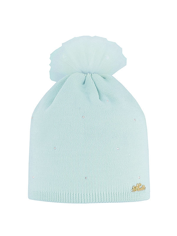 Шапка для девочки Безе, Миалт мята - Для девочек весна-осень