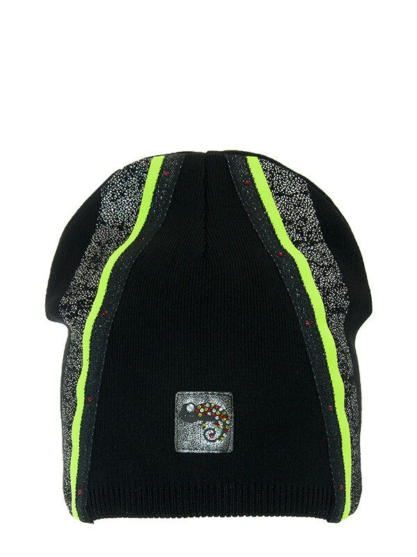 Шапка для девочки Хамелеон, Миалт черный, весна-осень - Для девочек весна-осень