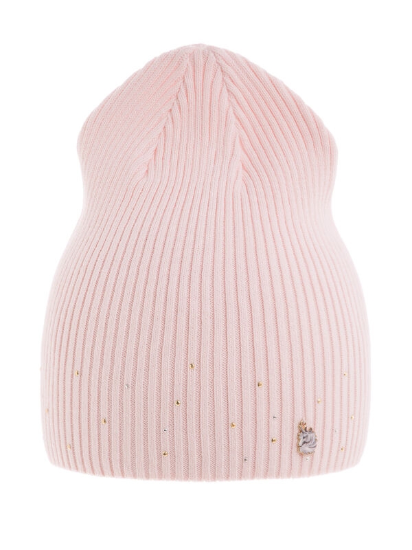 Шапка для девочки Айя, Миалт бледно-розовый, весна-осень - Для девочек весна-осень