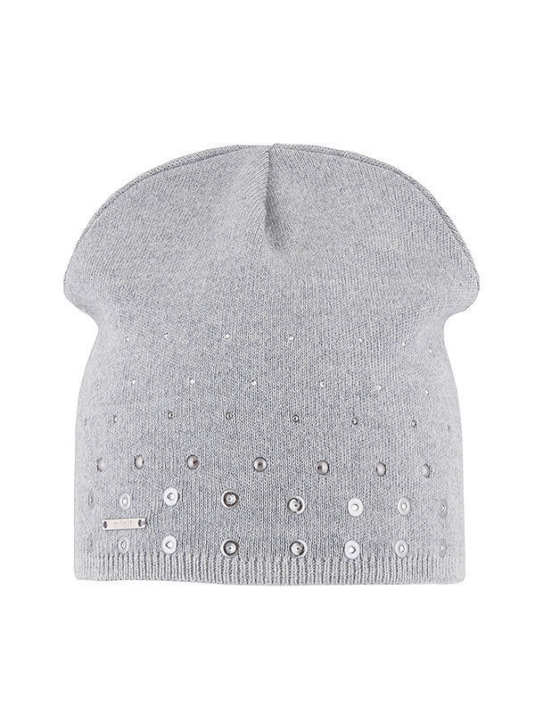 Шапка для девочки Валенсия, Миалт серый, весна-осень - Для девочек весна-осень