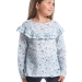 Блузка для девочек Mini Maxi, модель 3860, цвет голубой