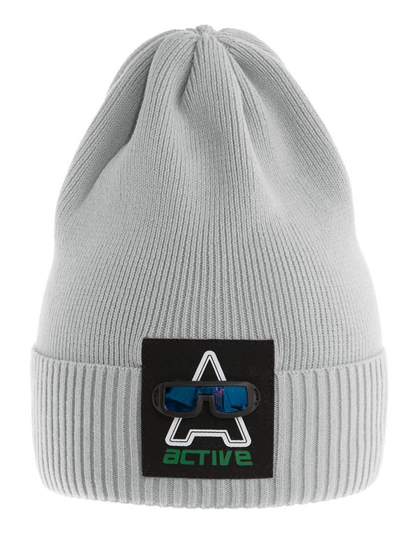 Шапка Актив, Миалт серый, весна-осень - Для девочек весна-осень