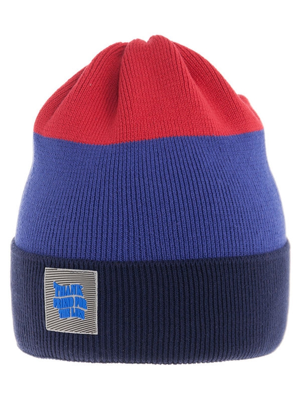 Шапка для мальчика Друган, Миалт темно-синий/темно-красный, весна-осень - Шапки весна-осень
