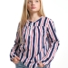 Блузка для девочек Mini Maxi, модель 4786, цвет синий/красный/мультиколор