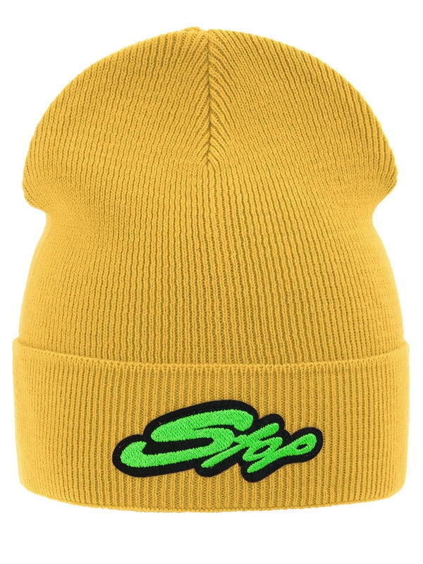 Шапка Stop, Миалт светло-горчичный, весна-осень - Для девочек весна-осень