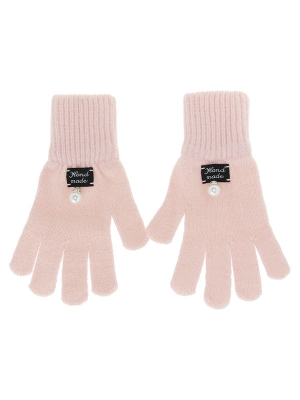 Перчатки для девочки Карен, Миалт светло-розовый, весна-осень