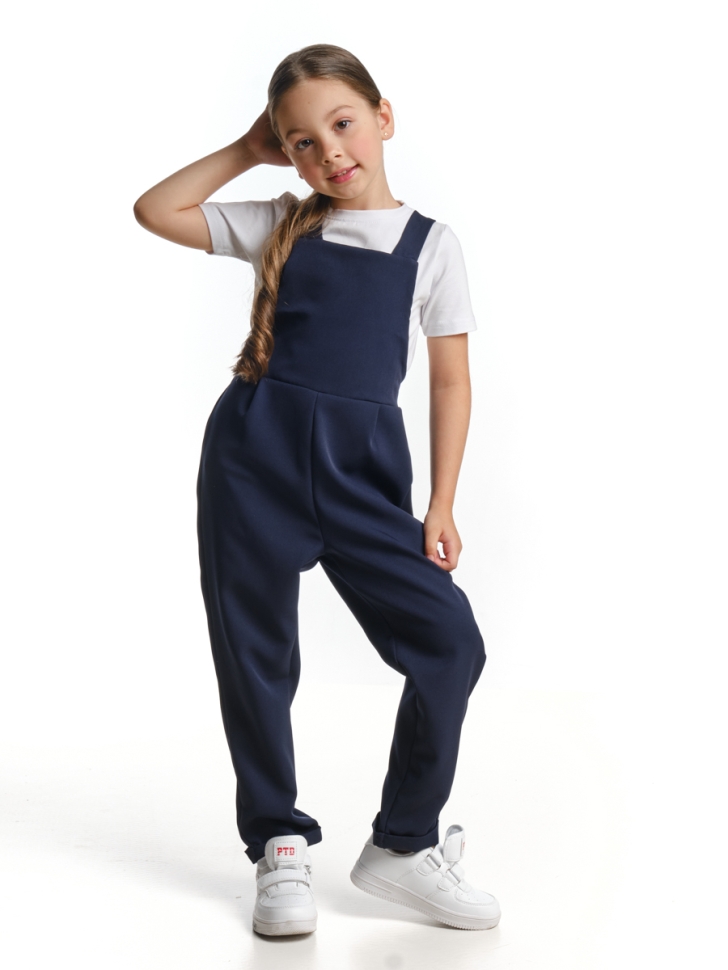 Комбинезон для девочек Mini Maxi, модель 7143, цвет темно-синий - Комбинезоны / лето