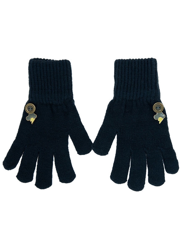 Перчатки для мальчика Тучка, Миалт темно-синий, весна-осень - Перчатки