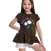 Футболка для девочек Mini Maxi, модель 7568, цвет хаки
