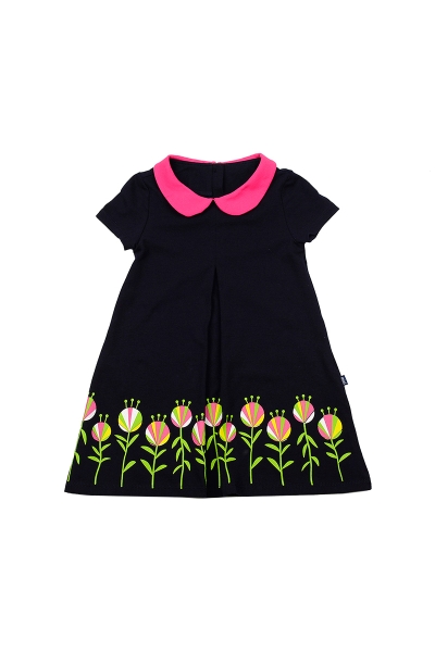 Платье для девочек Mini Maxi, модель 2630, цвет синий - Платья для девочек с коротким рукавом