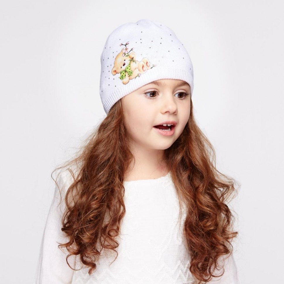 Шапка для девочки Тедди - Шапки детские весна-осень
