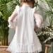 Платье для девочки нарядное БУШОН ST50, цвет белый, бант, горошек/однотонный
