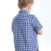 Сорочка для мальчиков Mini Maxi, модель 7903, цвет синий/клетка