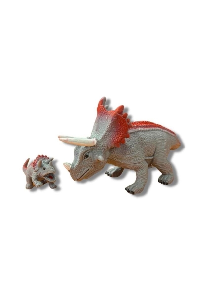 Трицераптос Прорус + малыш     - Животные Динозавры Семья,Epic Animals
