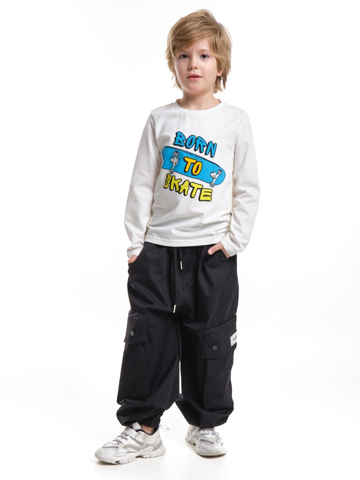 Лонгслив для мальчиков Mini Maxi, модель 6778, цвет белый - Лонгсливы / футболки - дл. рукав