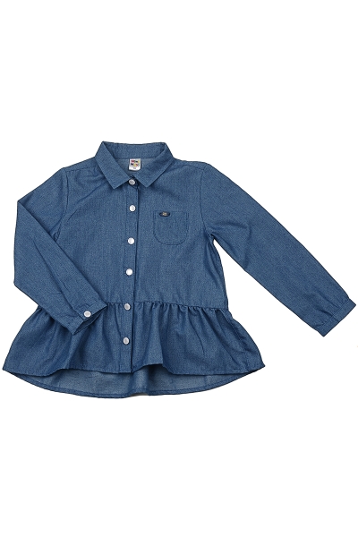 Платье для девочек Mini Maxi, модель 6404, цвет синий - Платья для девочек с длинным рукавом