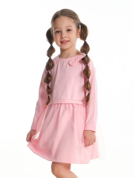 Платье для девочек Mini Maxi, модель 2711, цвет розовый - Платья для девочек с длинным рукавом