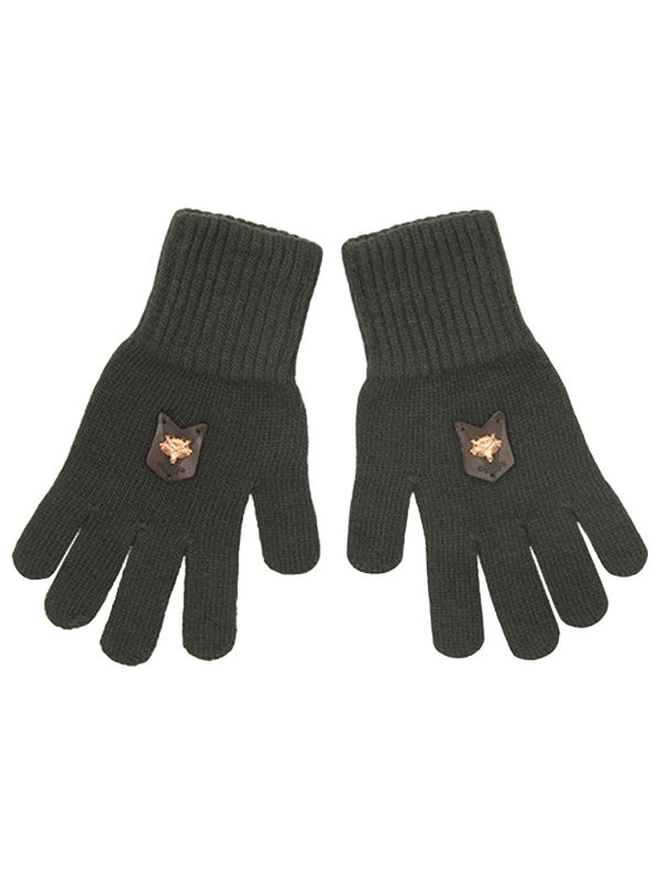 Перчатки для мальчика Wolf, Миалт темный-хаки, весна-осень - Перчатки