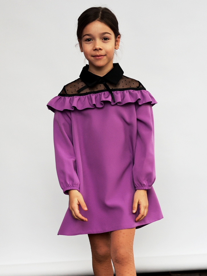 Платье для девочки нарядное БУШОН ST55, цвет сиреневый - Платья коктельные / вечерние