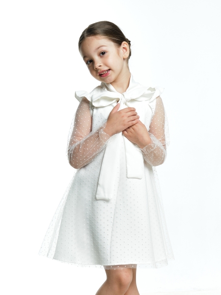 Платье для девочек Mini Maxi, модель 7123, цвет белый - Платья коктельные / вечерние