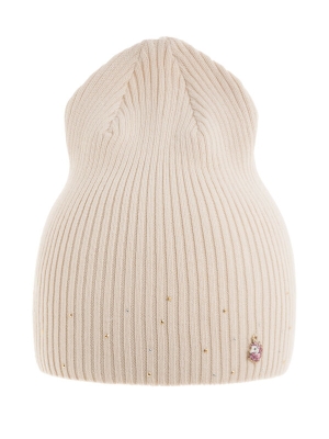 Шапка для девочки Айя, Миалт светло-бежевый, весна-осень