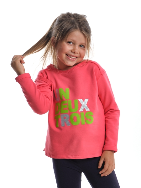 Джемпер для девочек Mini Maxi, модель 6307, цвет коралловый - Свитшоты / джемпера