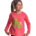 Толстовка для девочек Mini Maxi, модель 6307, цвет коралловый
