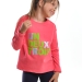 Толстовка для девочек Mini Maxi, модель 6307, цвет коралловый
