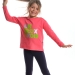 Толстовка для девочек Mini Maxi, модель 6307, цвет коралловый