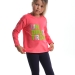 Толстовка для девочек Mini Maxi, модель 6307, цвет коралловый