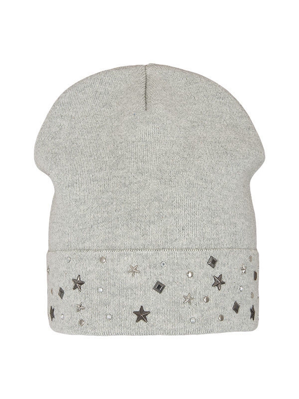 Шапка для девочки Аризона, Миалт серый/меланж, весна-осень-зима - Для девочек весна-осень