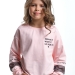 Футболка для девочек Mini Maxi, модель 7897, цвет кремовый/розовый