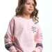 Футболка для девочек Mini Maxi, модель 7897, цвет кремовый/розовый