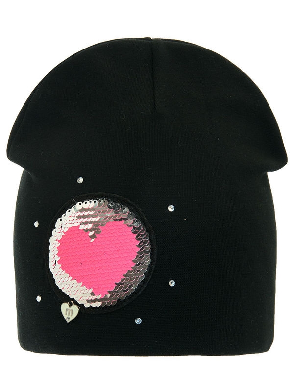 Шапка для девочки Argentum, Миалт черный, лето - Для девочек весна-осень