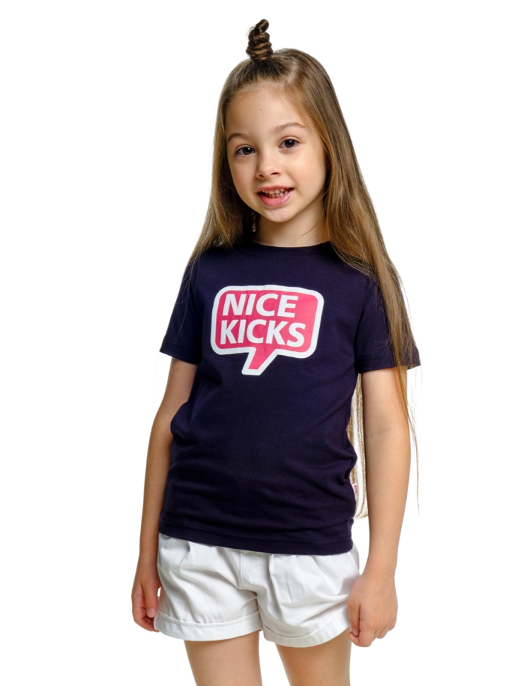 Футболка для девочек Mini Maxi, модель 1445, цвет синий - Футболки для девочек