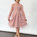 Платье для девочки нарядное БУШОН ST77, цвет пудровый
