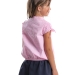 Блузка для девочек Mini Maxi, модель 3331, цвет розовый/клетка