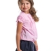 Блузка для девочек Mini Maxi, модель 3331, цвет розовый/клетка