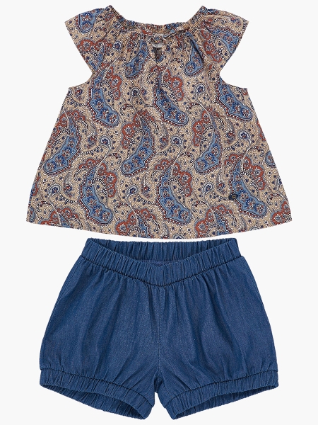 Комплект одежды для девочек Mini Maxi, модель 3376/2936, цвет мультиколор - Комплекты летние