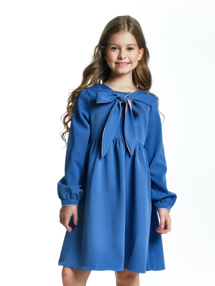 Платье для девочек Mini Maxi, модель 7181, цвет серый/синий - Платья коктельные / вечерние