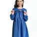 Платье для девочек Mini Maxi, модель 7181, цвет серый/синий