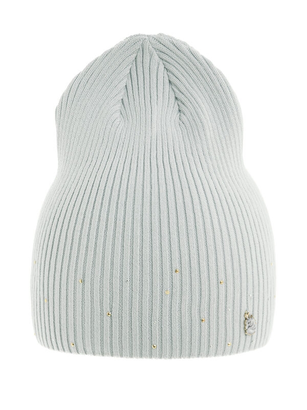 Шапка для девочки Айя, Миалт светло-серый/меланж, весна-осень - Для девочек весна-осень
