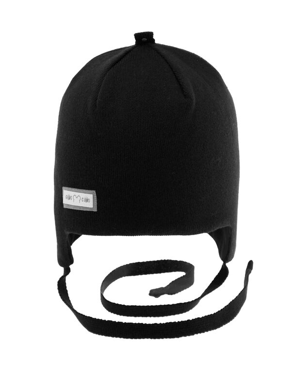 Шапка для мальчика Марат, Миалт черный, весна-осень - Шапки весна-осень
