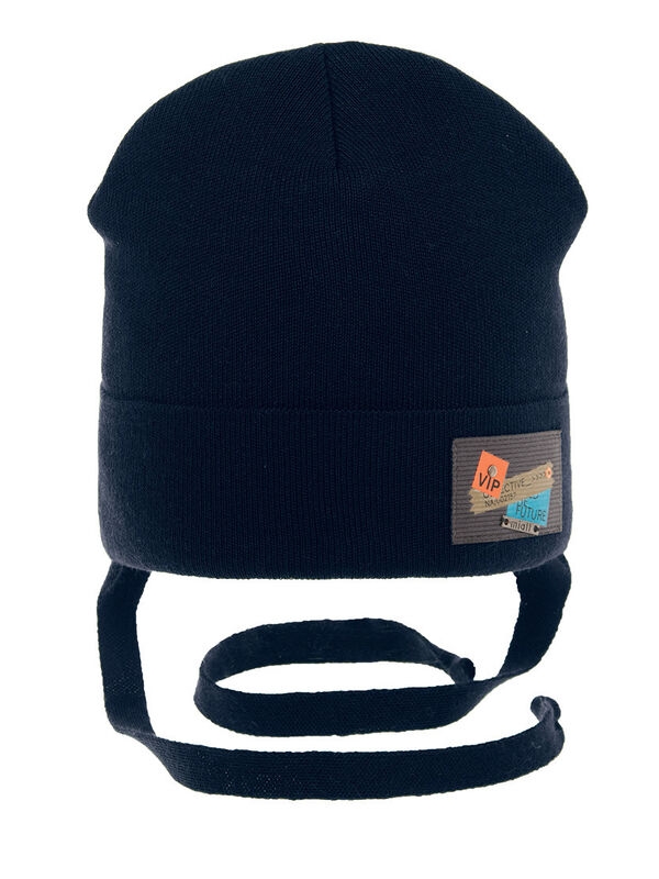 Шапка для мальчика Снэйк, Миалт темно-синий, зима - Шапки весна-осень