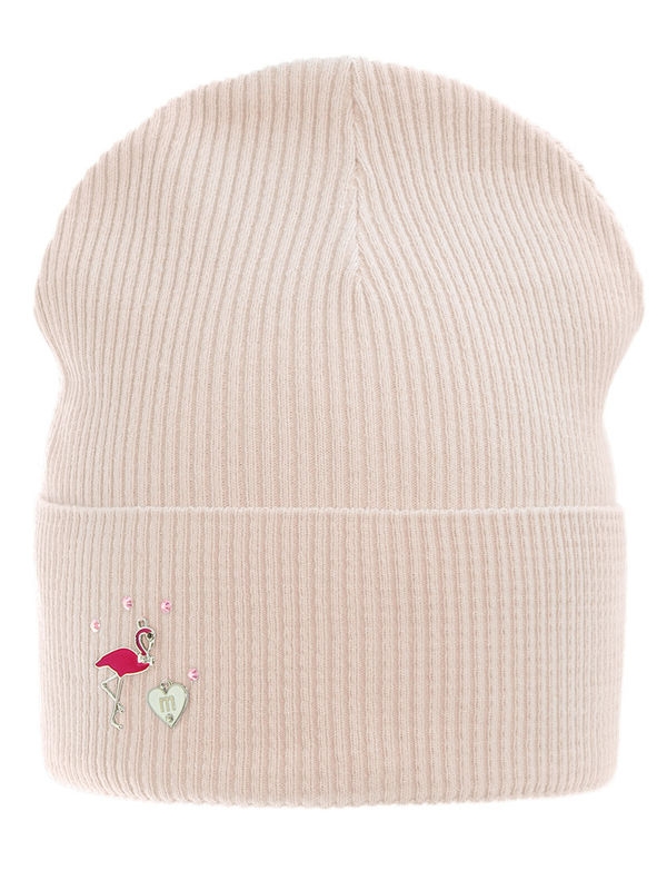 Шапка для девочки Лариса, Миалт пудровый - Для девочек весна-осень